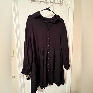 Shein Curve Button Up Dress